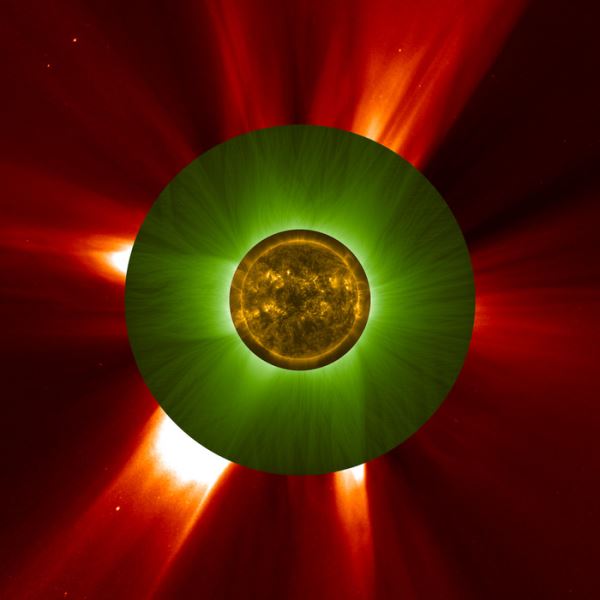 Осуществлено первое в истории искусственное затмение Солнца в космосе: фотографии